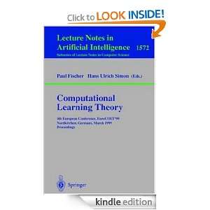 Computational Learning Theory 4th European Conference, EuroCOLT99 