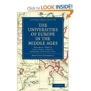 The Universities of Europe in the Middle Ages: Volume 2, Part 1, Italy 
