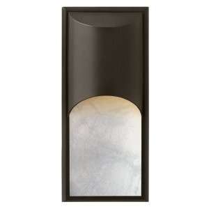   Cascade   One Light Wall Sconce, Bronze Finish with Alabaster Glass