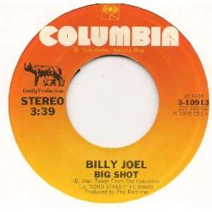  Big Shot / Root Beer Rag (1979 45rpm) Billy Joel Music