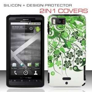 Motorola Droid X / X2 MB810 VERIZON   Hybrid Rubberized Cover   Green 