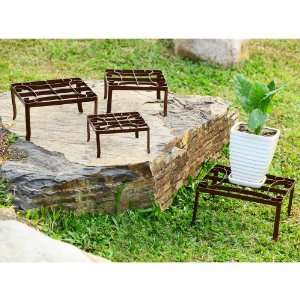  Square Nested Plant Stands S/4