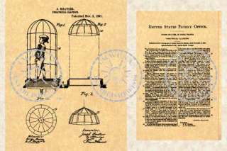 1891 BIRD CAGE ILLUSION BY J. BAUTIER Patent Magic #691  
