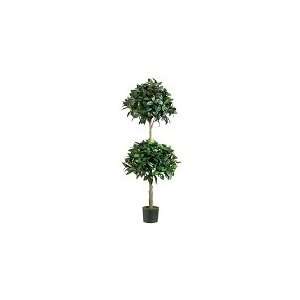 4 Double Ball Shaped Olive Topiary: Home & Kitchen