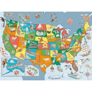   Ravensburger Discover and Learn United States Map Puzzle: Toys & Games