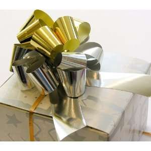 5 METALLIC GOLD & SILVER PULL BOW   Case of 50 
