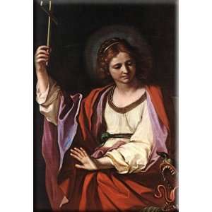    St Marguerite 11x16 Streched Canvas Art by Guercino