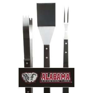  3 Piece NCAA Alabama Crimson Tide BBQ Grilling Accessory 
