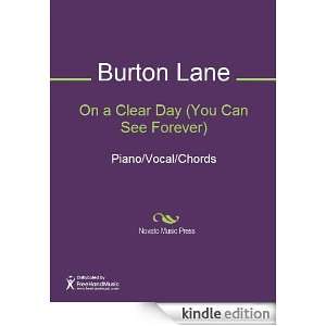 On a Clear Day (You Can See Forever) Sheet Music (Piano/Vocal/Chords 