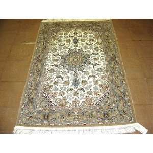    3x5 Hand Knotted Isfahan Persian Rug   35x53