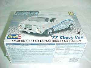 Revell 1/24 scale 77 Chevy Van Trucks series plastic car Model Kit 