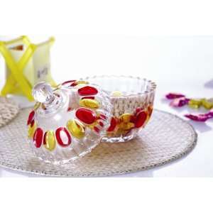   Crystal Clear Decorative Glass Candy Bowl 8 1/2 Wide: Home & Kitchen