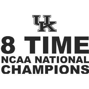 Uk Ncaa Champs Decal 6 White Sticker Kentucky Everything 