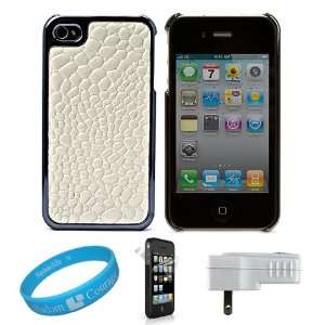  Hard Plastic Back Cover Case with Snake White Skin Texture 