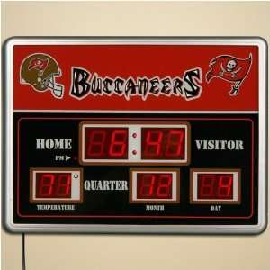  Tampa Bay Buccaneers LED Scoreboard Clock Sports 