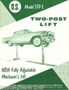 50s AUTO LIFT BROCHURE Service Station Cleveland OH  