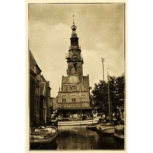  1911 Print Alkmaar Weigh House Waterfront Architecture Holland 