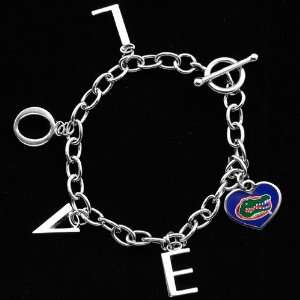   Touch by Alyssa Milano Florida Gators Ladies Love Chain Charm Bracelet