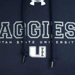  Utah State Aggies Team Logo Sweatshirt (Navy) Sports 