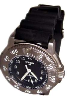 Traser H3 Commander Rubber Bracelet Tritium Watch  