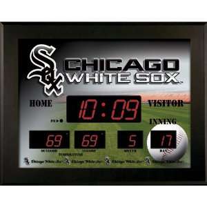  Chicago White Sox MLB Backlit Scoreboard Clock (17 x 21.5 