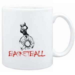  Mug White  Basketball Silhouette Sports Sports 