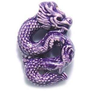   Chinese Dragon Beads , Purple, 3 per Pack Arts, Crafts & Sewing