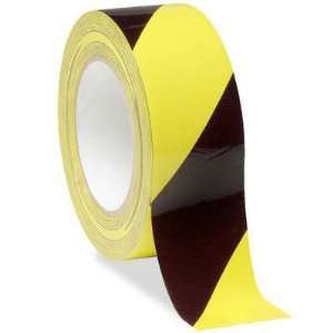   36 yards Yellow/Black Industrial Vinyl Safety Tape: Office Products