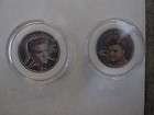   OF 2 ELVIS PRESLEY COINS COLOR 25TH ANNIVERSARY COLOR BOTH DIFFERENT