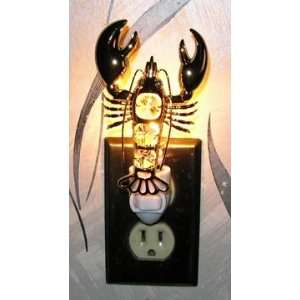  Lobster 24k Gold/Swarovski Crystal Night Light: Baby