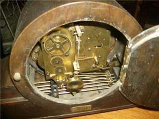 1920s KIENZLE German wood cased mantel clock Westminster chime  