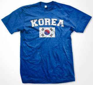 South Korea World Cup Soccer Korean Flag Mens T Shirt  