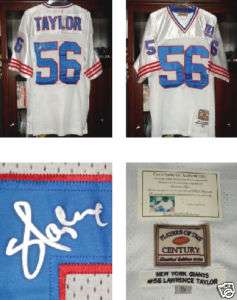 LAWRENCE TAYLOR AUTOGRAPHED JERSEY (GIANTS) W/ PROOF  