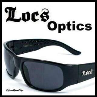 New Locs Men Cholo Sunglasses   S. Black / Black   LC10  