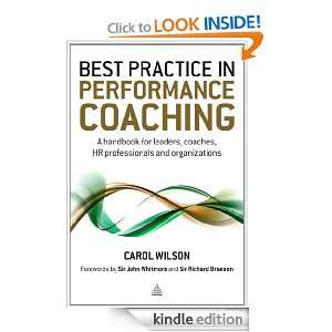 Best Practice in Performance Coaching A Handbook for Leaders, Coaches 