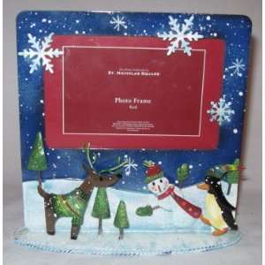  St Nicholas Square 4 X 6 Holiday Photo Frame with Reindeer 