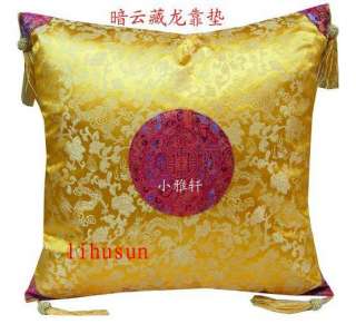WHOLESALE12pcs Chinese Dragon 100%Silk Cushion Covers  