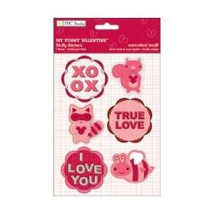  Company My Funny Valentine Stuffy Stickers 4.5X6 Sheet Characters 