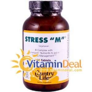  Stress M B Complex, 90 Tablets, From Country Life Health 