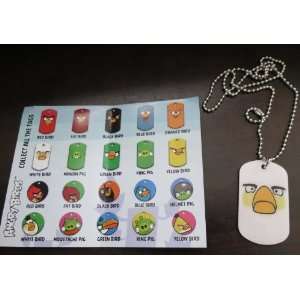  ANGRY BIRDS   WHITE BIRD SERIES 1 DOG TAG #13 of 20: Toys 