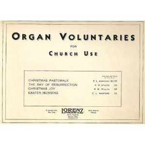   Pipe Organ Registration) (Organ Voluntaries for Church Use): E. L