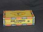 king edward the seventh empty vintage cigar box great condition