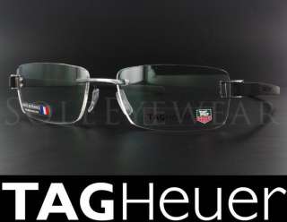 New Tag Heuer 7106 011 57 18 135 Black Eyeglasses  