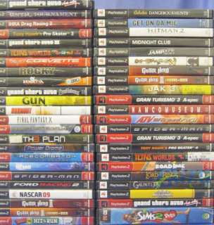 HUGE LOT OF 93 PS2 PLAYSTATION 2 GAMES WITH CASES NTSC MIXED TITLES 