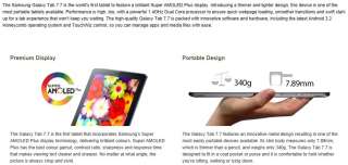   Tab 7.7 P6800 Unlocked 3G WiFi 3MP Dualcore 1.4Ghz Android Tablet