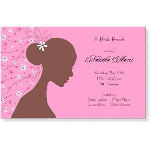  Bridal and Wedding Shower Invitations   Romantique Pink Invitation 