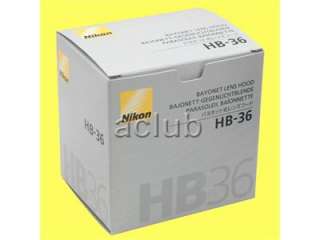 Genuine Nikon HB 36 Bayonet Lens Hood AF S VR 70 300mm f/4.5 5.6G IF 