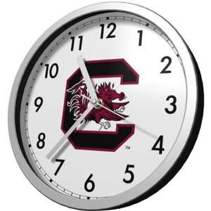    South Carolina Gamecocks Steel Wall Clock: Sports & Outdoors