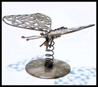 Hand Crafted Metal Butterfly RECYCLED SPARE PARTS ART  
