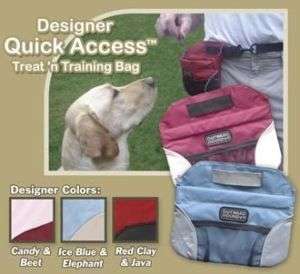 DESIGNER QUICK ACCESS Dog Treat Training Bait Bag Pouch  